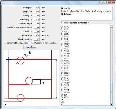 Screenshot Planfraesen.jar