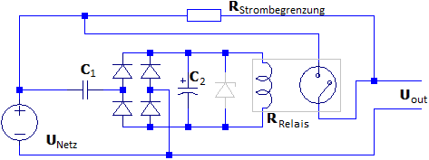 Schaltbild Einschaltstrombegrenzung